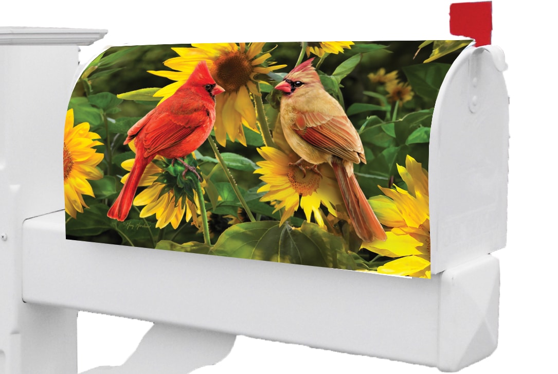 Cardinal Couple Mailbox Cover