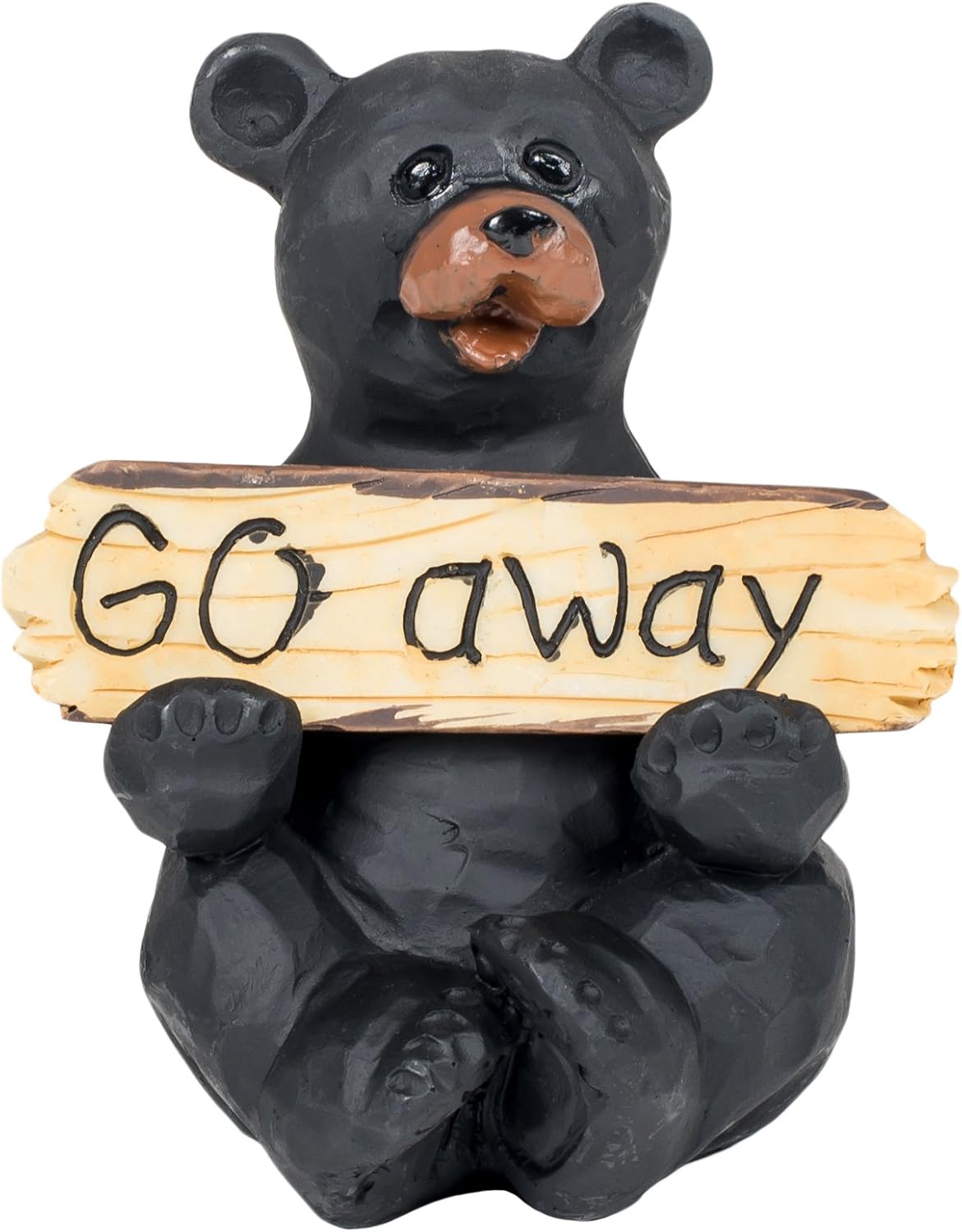 Bear With Welcome & Go Away Sign