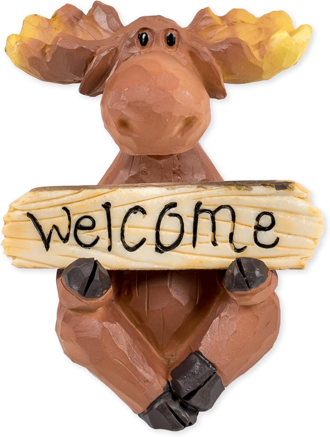 Moose with Welcome & Go Away Sign