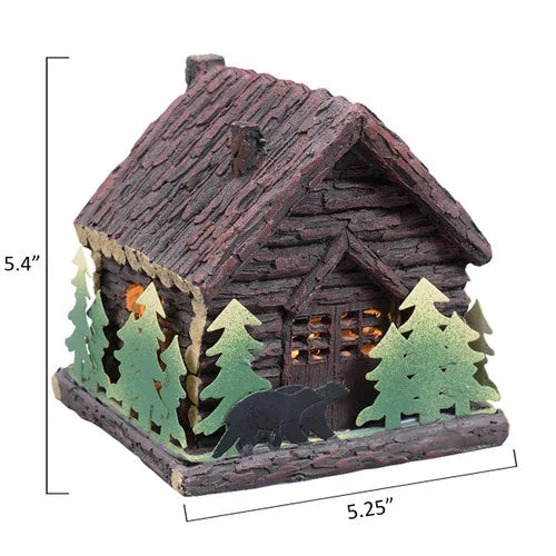 Cabin and Bear Nightlight