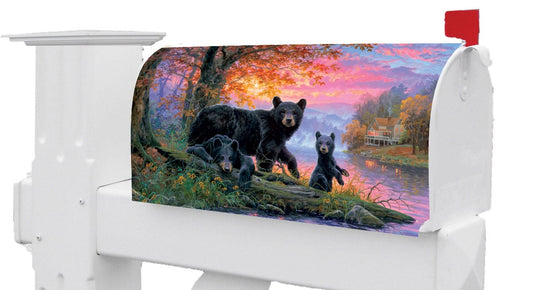 Bear Family Mailbox Cover