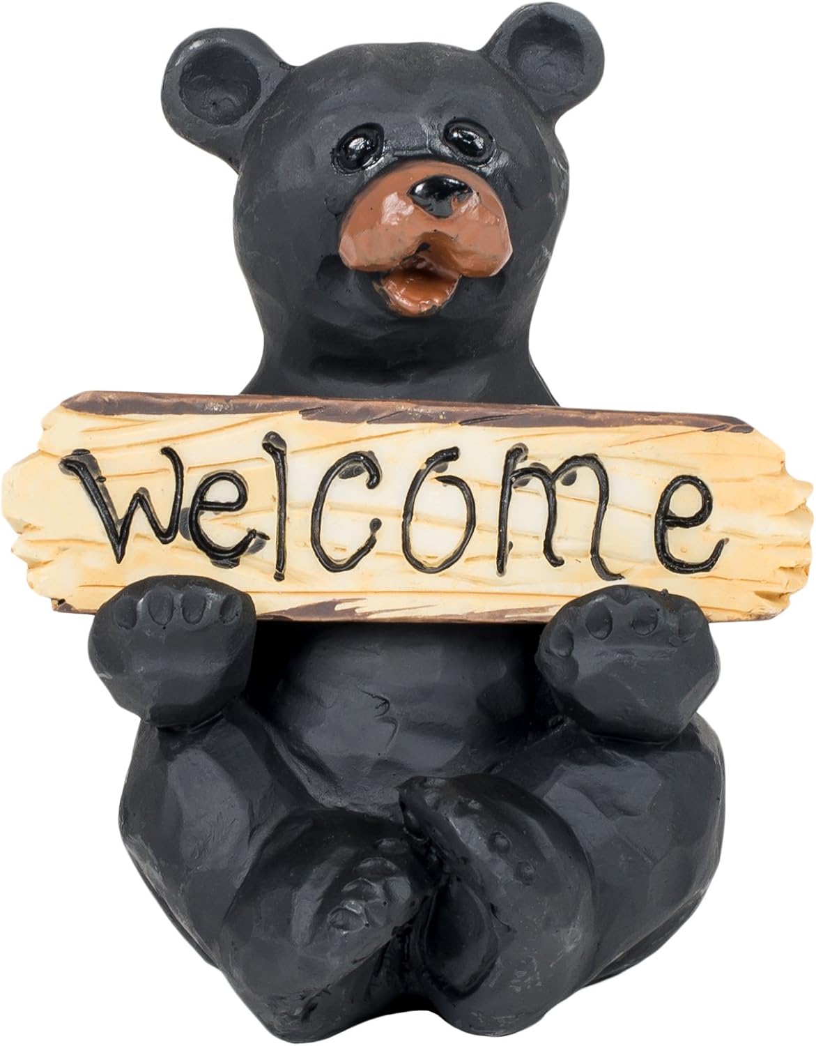 Bear With Welcome & Go Away Sign