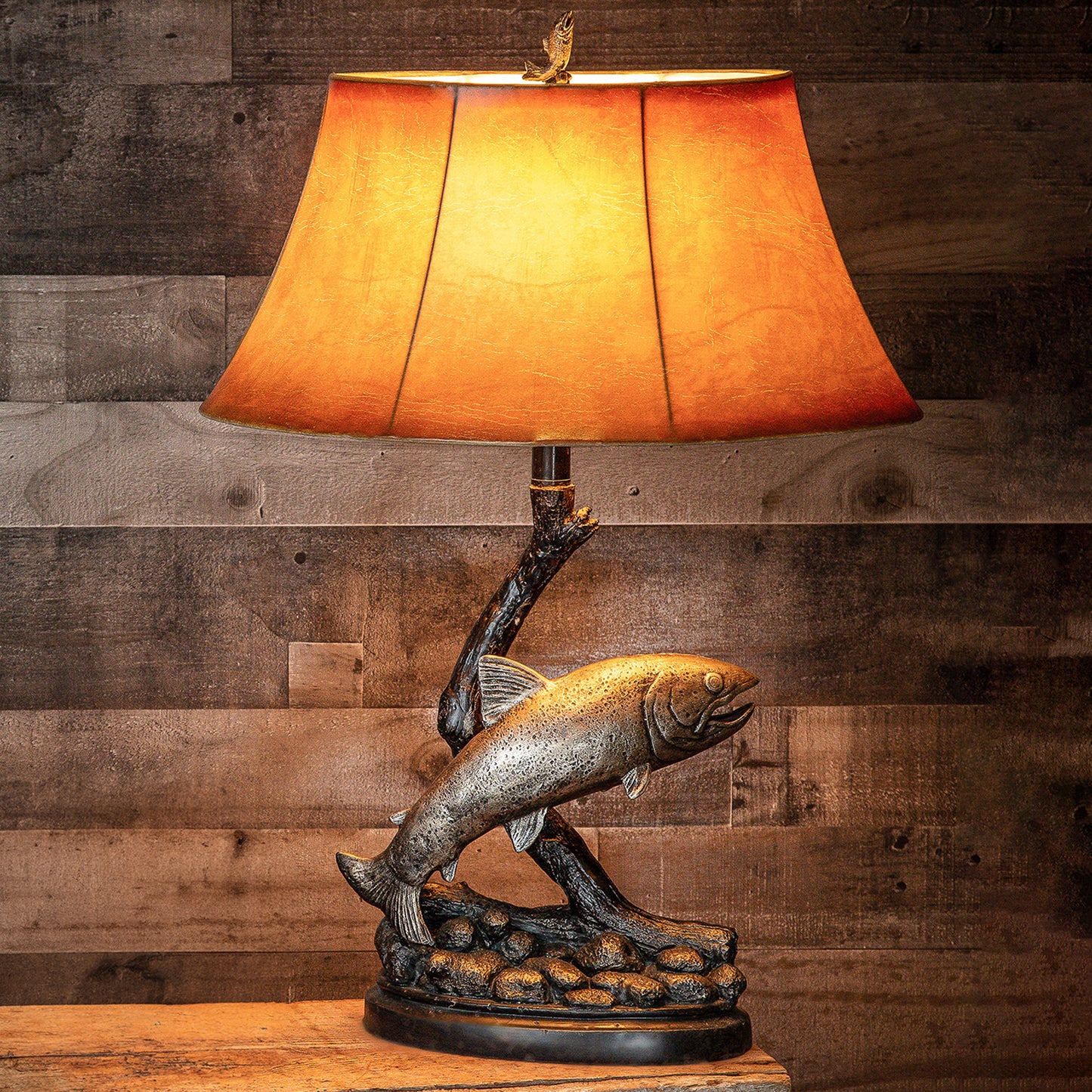 Jumping Trout Table Lamp