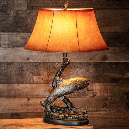 Jumping Trout Table Lamp