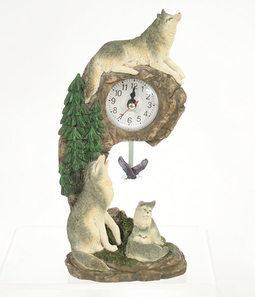 Wolf Desk Clock